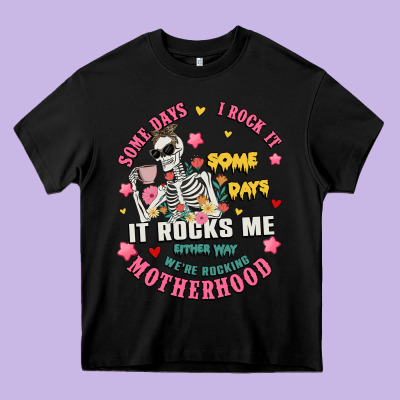 Funny Motherhood Heavy Core Tee Designed By Jahusdesignshop