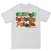 Dove Grey believe in christmas Premium Tee - MaliasSmallBusiness