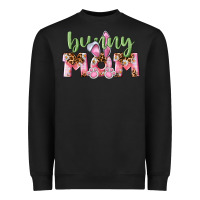 Black Happy Easter Bunny Mom Heavyweight Sweatshirt - CowGirlArtShop