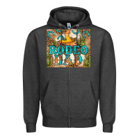 Charcoal Heather Western Rodeo Dad Tumbler Zipper Hoodie - BundleAndBundleShop