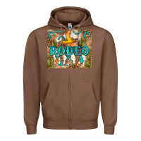 Chestnut Western Rodeo Dad Tumbler Zipper Hoodie - BundleAndBundleShop