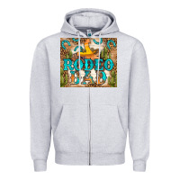 Heather Grey Western Rodeo Dad Tumbler Zipper Hoodie - BundleAndBundleShop