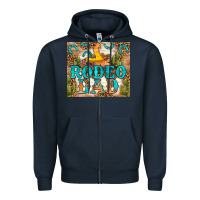 Navy Western Rodeo Dad Tumbler Zipper Hoodie - BundleAndBundleShop