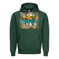 Sports Green Western Rodeo Dad Tumbler Zipper Hoodie - BundleAndBundleShop