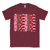 Burgundy valentine's day brushstrokes Classic Tee - RanaPortraitStore
