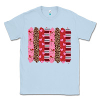 Dusty Blue valentine's day brushstrokes Classic Tee - RanaPortraitStore