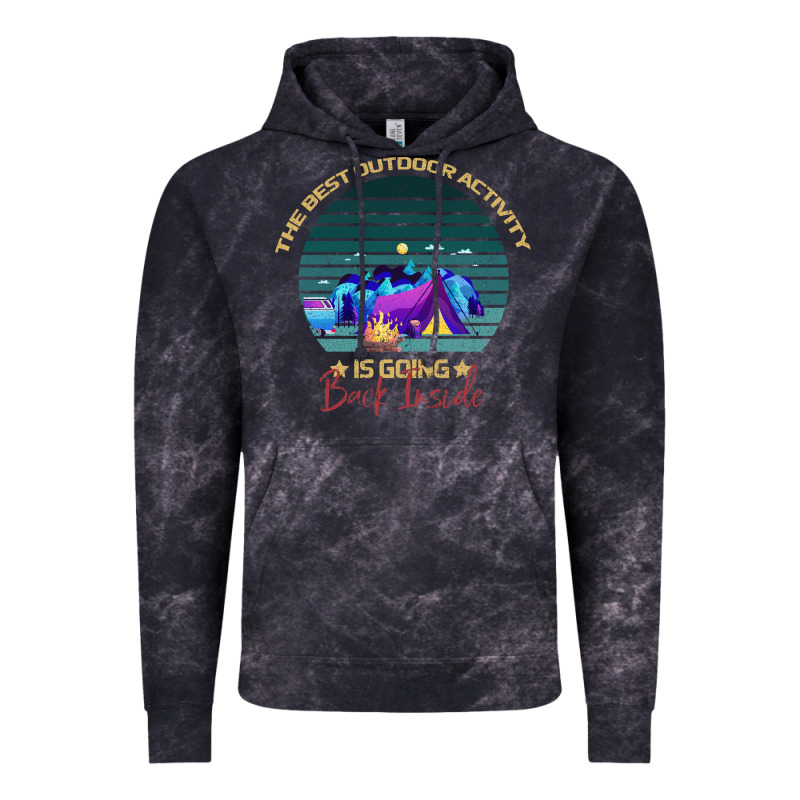 Camping The Best Outdoor Activity Is Going Back Inside Vintage Hoodie by Bettercallsaul | Teevron
