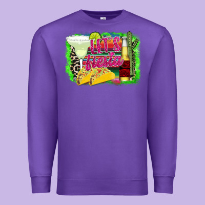 Lets Fiesta Premium Sweatshirt Designed By Cowhidedigitalart