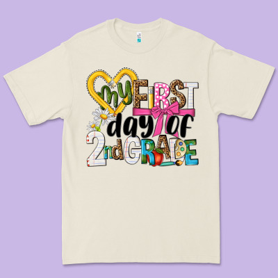 My First Day Of 2nd Grade Premium Tee Designed By Nancycooperartshop