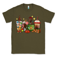 Army Green Christmas coffee cups with Labrador Classic Tee - RanaPortraitStore