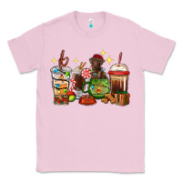 Bubblegum Pink Christmas coffee cups with Labrador Classic Tee - RanaPortraitStore