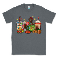 Charcoal Heather Christmas coffee cups with Labrador Classic Tee - RanaPortraitStore