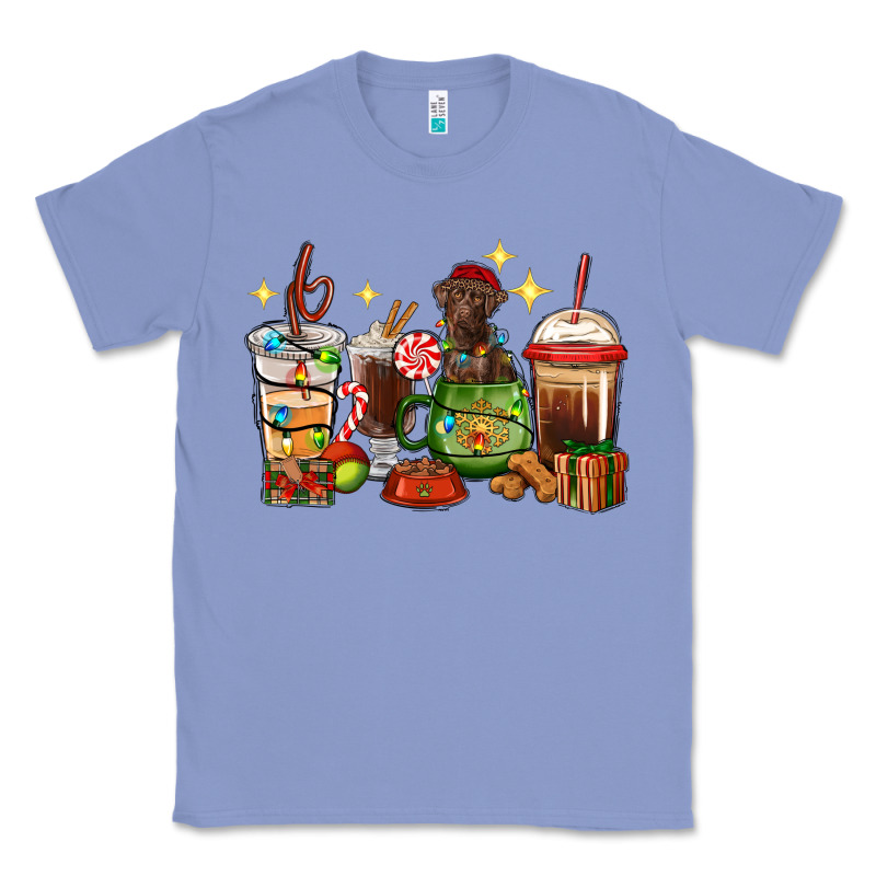Christmas Coffee Cups With Labrador Classic Tee by RanaPortraitStore | Teevron