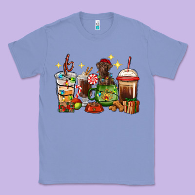 Christmas Coffee Cups With Labrador Classic Tee Designed By Ranaportraitstore