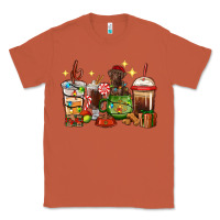 Copper Christmas coffee cups with Labrador Classic Tee - RanaPortraitStore