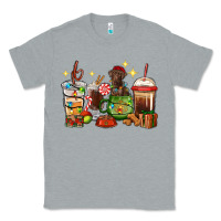 Heather Grey Christmas coffee cups with Labrador Classic Tee - RanaPortraitStore