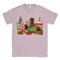 Lilac Christmas coffee cups with Labrador Classic Tee - RanaPortraitStore
