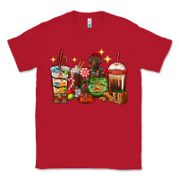 Red Christmas coffee cups with Labrador Classic Tee - RanaPortraitStore