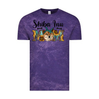 Cloud Purple western shiba inu mom Vintage Tee - RanaPortraitStore