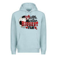 Blue Mist little sister biggest fan soccer Premium Hoodie - FaDigitalArtStudio