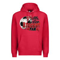 Cardinal little sister biggest fan soccer Premium Hoodie - FaDigitalArtStudio