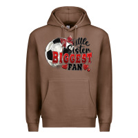 Chestnut little sister biggest fan soccer Premium Hoodie - FaDigitalArtStudio