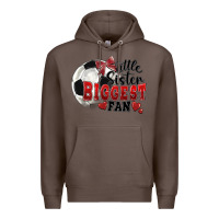 Coffee little sister biggest fan soccer Premium Hoodie - FaDigitalArtStudio