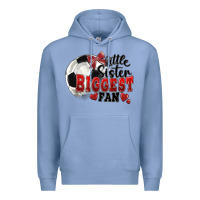Colony Blue little sister biggest fan soccer Premium Hoodie - FaDigitalArtStudio