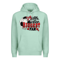 Seafoam little sister biggest fan soccer Premium Hoodie - FaDigitalArtStudio