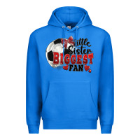 True Royal little sister biggest fan soccer Premium Hoodie - FaDigitalArtStudio