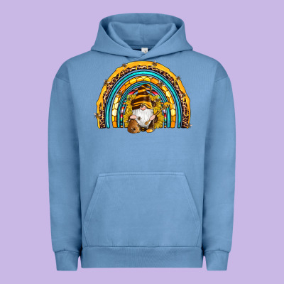 Western Bee Gnomes Sunflowers Beehive Honeycomb Leopard Turquoise Sera Urban Hoodie Designed By Artiststas