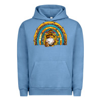 Pigment Pebble Blue western bee gnomes sunflowers beehive honeycomb leopard turquoise sera Urban Hoodie - Artiststas