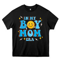 Black in my boy mom era Heavy Core Tee - MaliasSmallBusiness