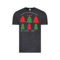 Vintage Black All Want For Christmas is You Just Kidding I Want Cats Vintage Tee - Bettercallsaul