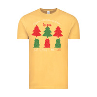 Vintage Mustard All Want For Christmas is You Just Kidding I Want Cats Vintage Tee - Bettercallsaul