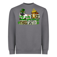 Storm St. Patrick's cat who needs luck when you are this Heavyweight Sweatshirt - CowGirlArtShop