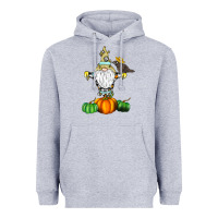 Heather Grey Scracrow Heavyweight Hoodie - CowhideDigitalArt