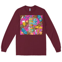 Burgundy scrub life tumbler tbs Long Sleeve Tee - TumblerDesignByShophia