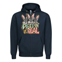 Navy peepin' it real easter day Zipper Hoodie - FaDigitalArtStudio