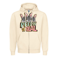 Sandshell peepin' it real easter day Zipper Hoodie - FaDigitalArtStudio