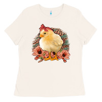 Bone Chick With Flowers Feopard Ladies Tee - Jasminsmagicworld