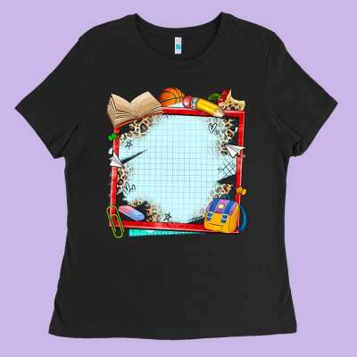 School Your Text Here Ladies Tee Designed By Nancycooperartshop