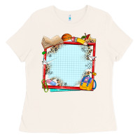 Bone school your text here Ladies Tee - NancyCooperArtShop