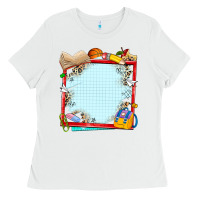White school your text here Ladies Tee - NancyCooperArtShop