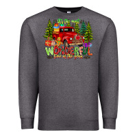 Charcoal Heather it's The Most Wonderful Time of the year Premium Sweatshirt - CowhideDigitalArt