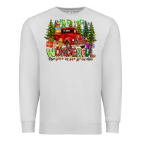 Dove Grey it's The Most Wonderful Time of the year Premium Sweatshirt - CowhideDigitalArt