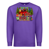 Purple it's The Most Wonderful Time of the year Premium Sweatshirt - CowhideDigitalArt