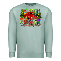 Seafoam it's The Most Wonderful Time of the year Premium Sweatshirt - CowhideDigitalArt
