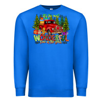 True Royal it's The Most Wonderful Time of the year Premium Sweatshirt - CowhideDigitalArt