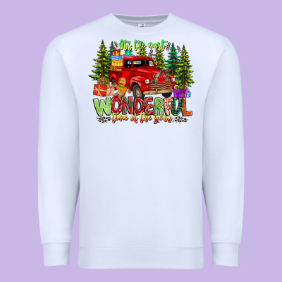 It's The Most Wonderful Time Of The Year Premium Sweatshirt Designed By Cowhidedigitalart